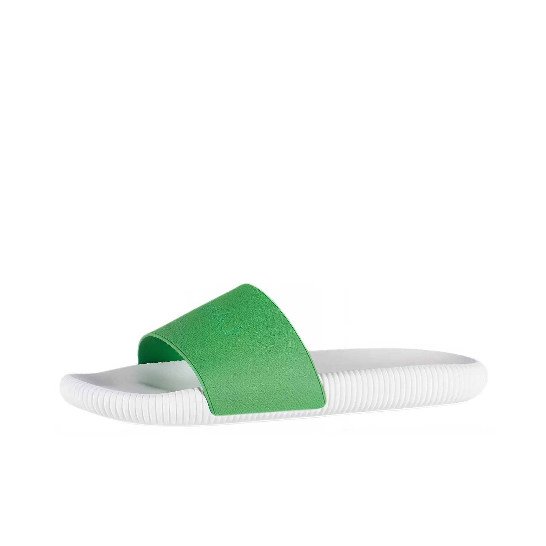 Lanvin Rubber Abrasion Resistant Slide Slippers Men's Green