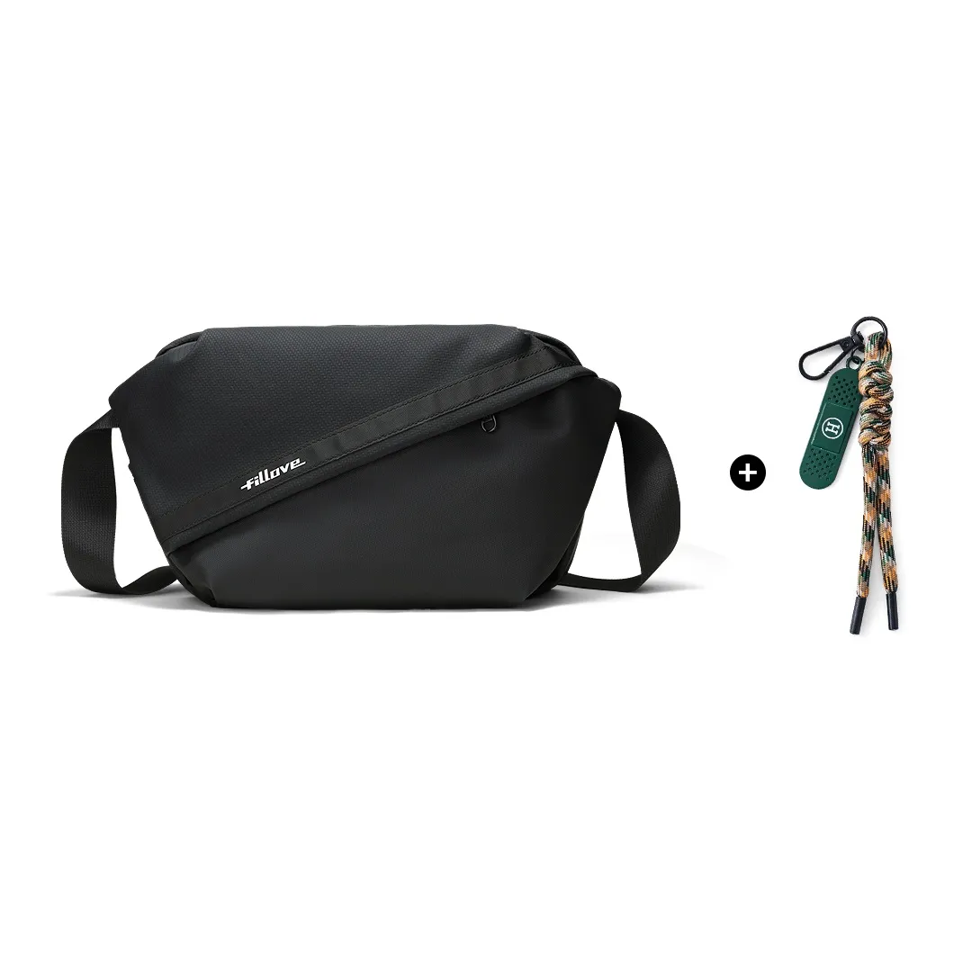 Fillove Ткань Универсальная Сумка через плечо Сумка на плечо Повседневная Курьерская Сумка Стандартная Мужская Черная Зеленая