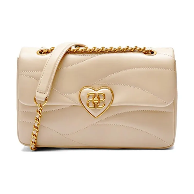 TATA Artificial Leather Crossbody Bag Medium Women's Black Beige Apricot TATA Искусственная кожа через плечо сумка среднего размера женская черный бежевый абрикос