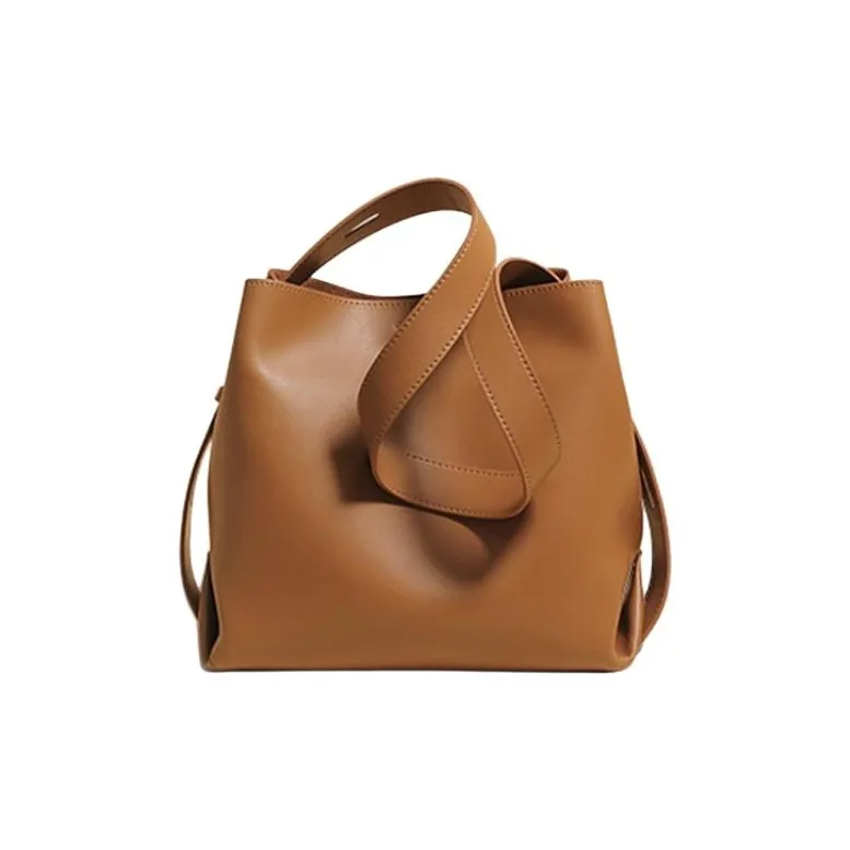 TOUCH MISS Cow Leather Crossbody Bag, Shoulder Bag Tubas Women's Brown