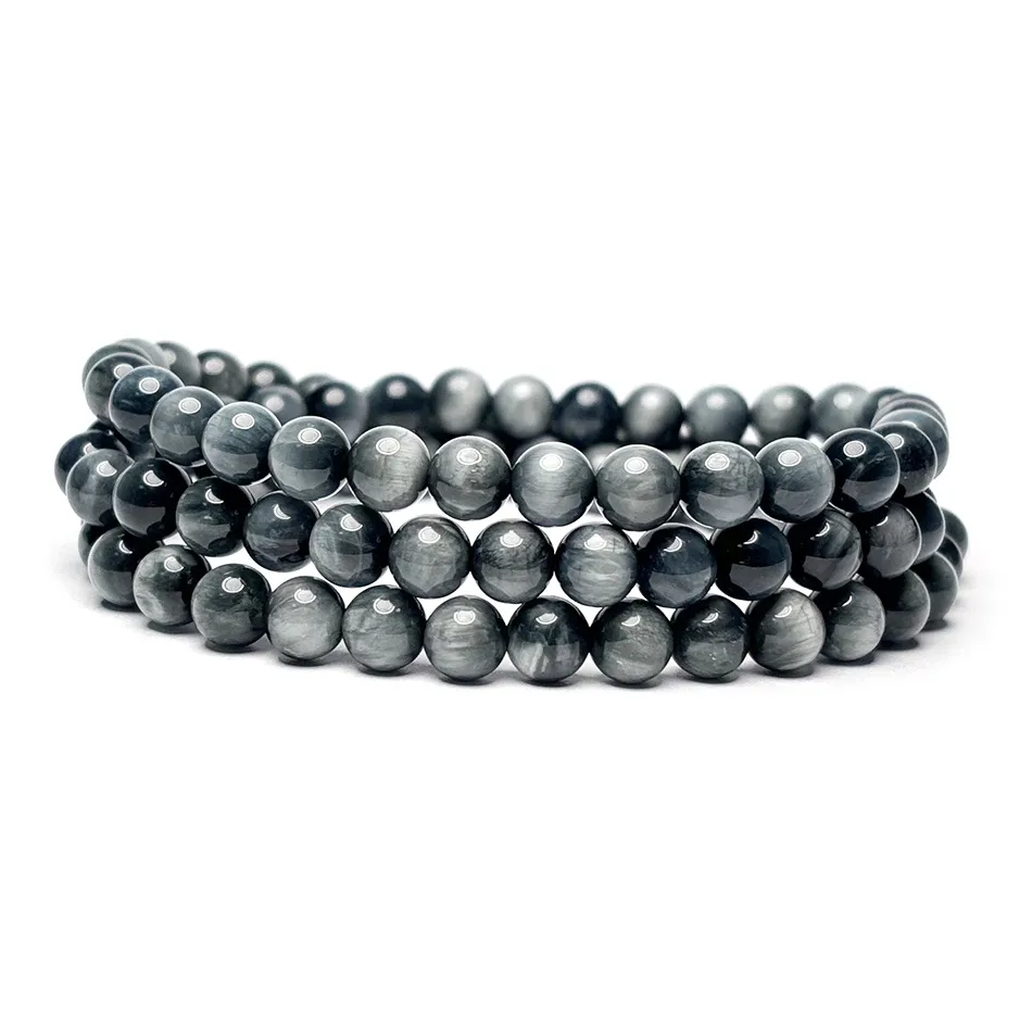 MOUNTAINS AND MANS Браслет из бусин с камнем «соколиный глаз» Удача Unisex