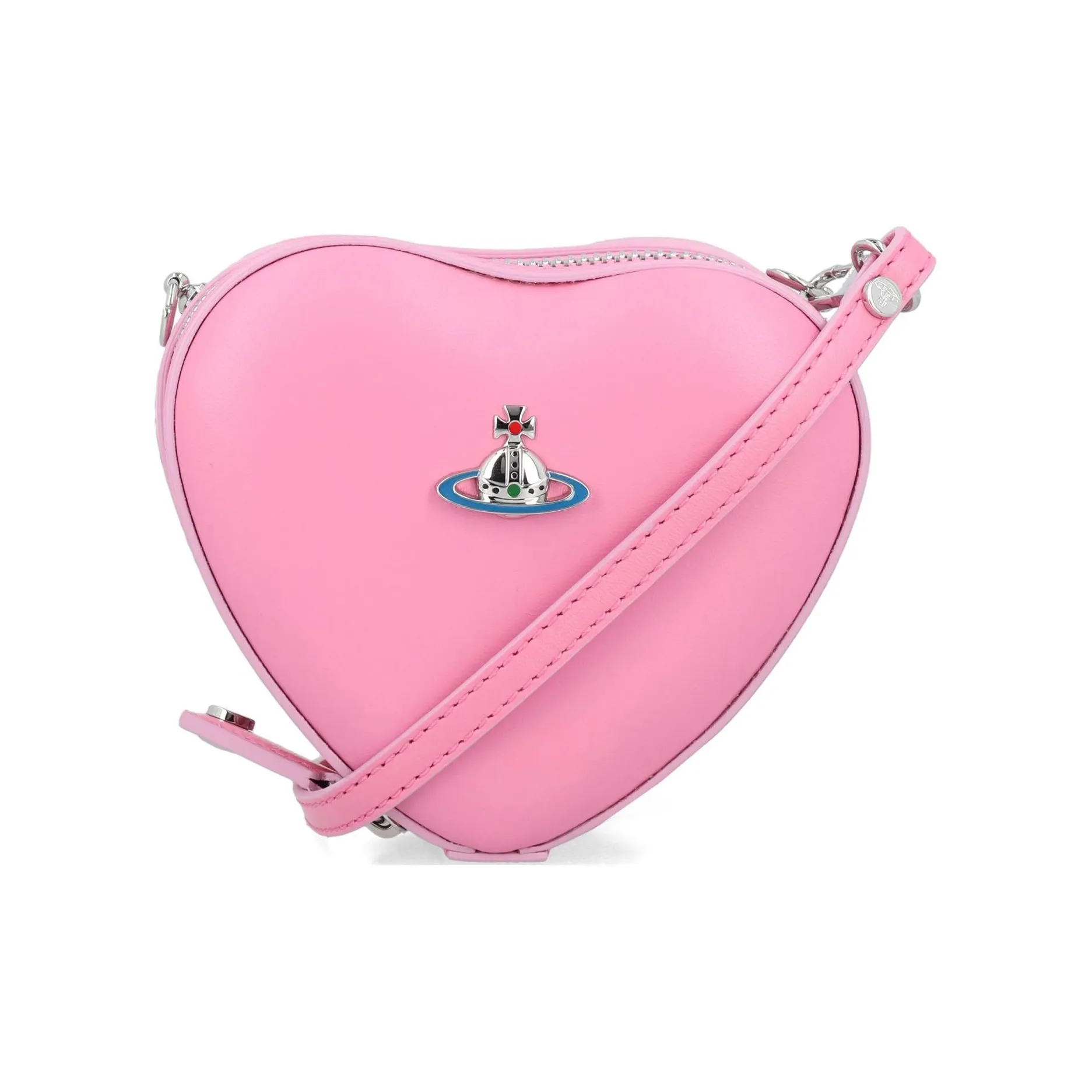 Vivienne Westwood Кожа Наппа Сердце-Формированная Сумка через плечо Мини Женская Розовая