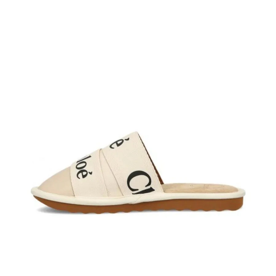 Chloe Woody Daytime Slippers Women's Ecru