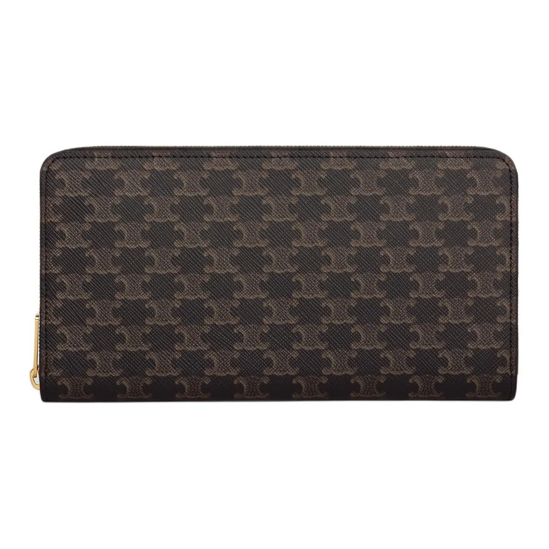 CELINE Triomphe Cow Leather Wallet Large Men's Black