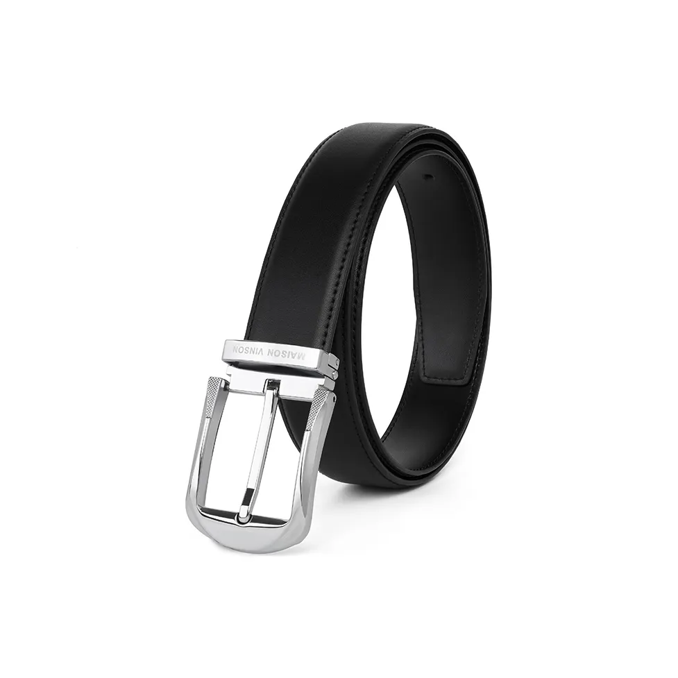 MAISON VINSON Casual Business Нишевый Дизайн Улучшенная Роскошь Ремни из Коровьей Кожи с Застежкой-Лешей Мужские 3,5 см