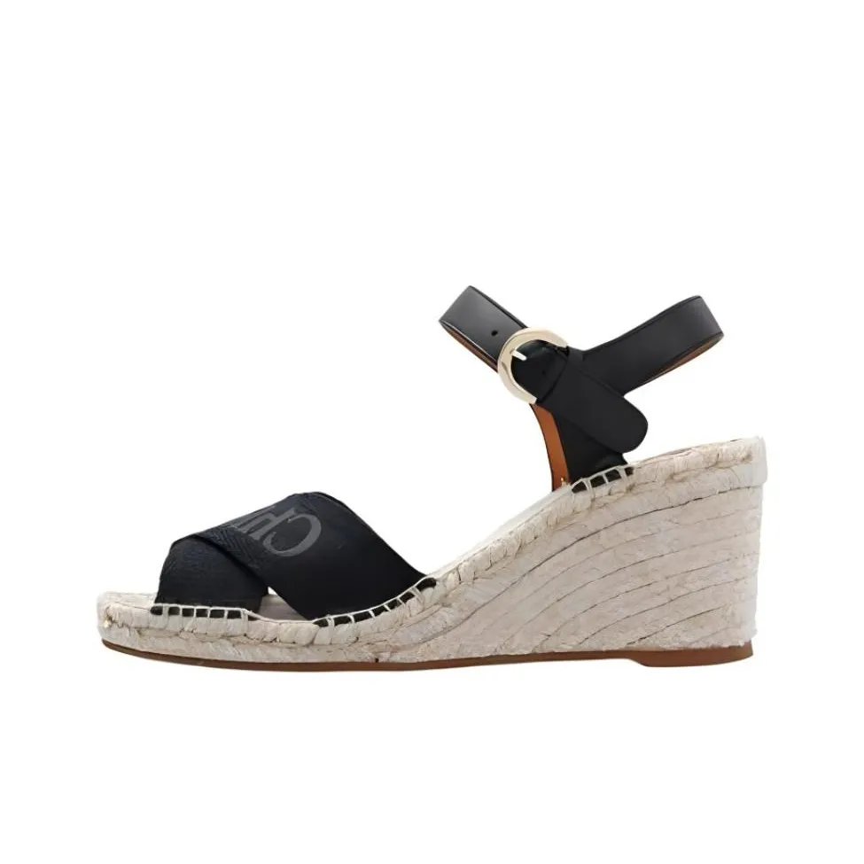 Chloé Ankle Strapped Wedge Sandals Women's