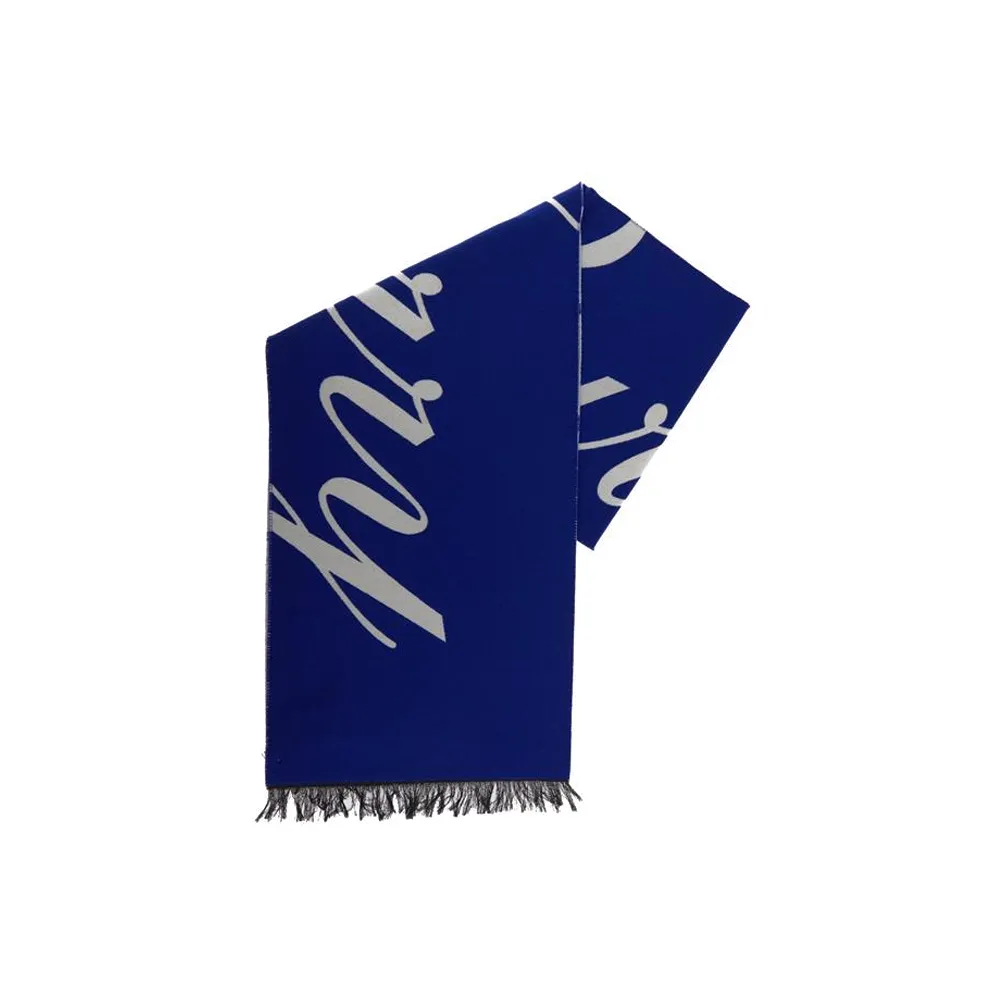 Burberry Вязаные шарфы Мужской Синий