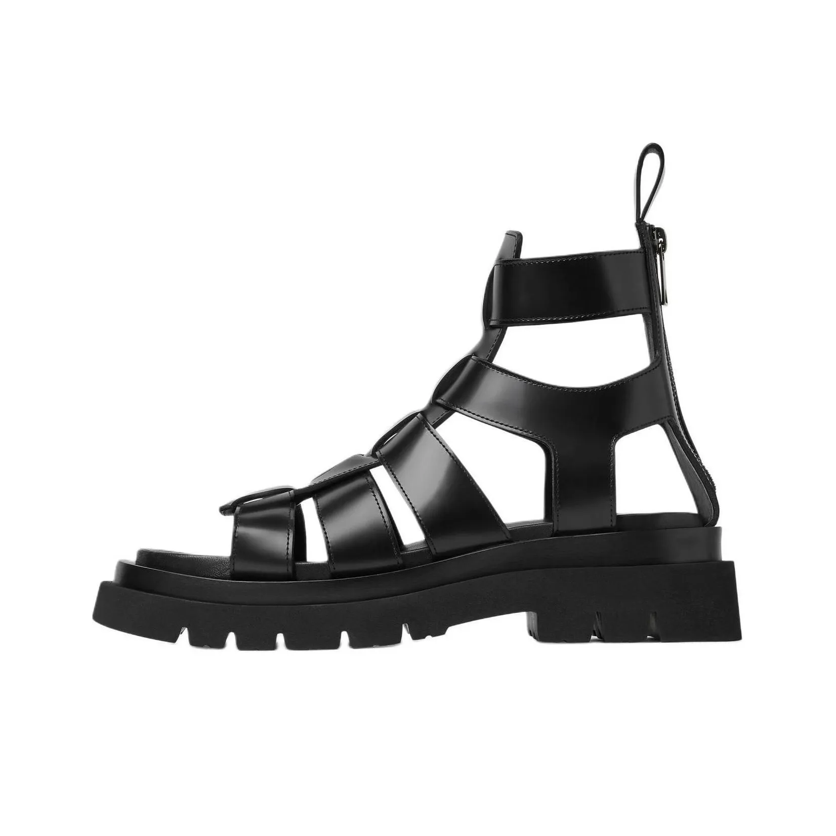 Bottega Veneta Lug Chelsea Roman Sandals 5.5cm Women's Black