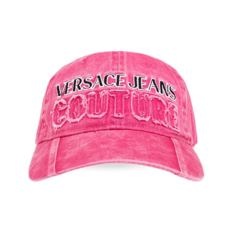 VERSACE JEANS COUTURE Cotton Baseball Caps Women's Pink