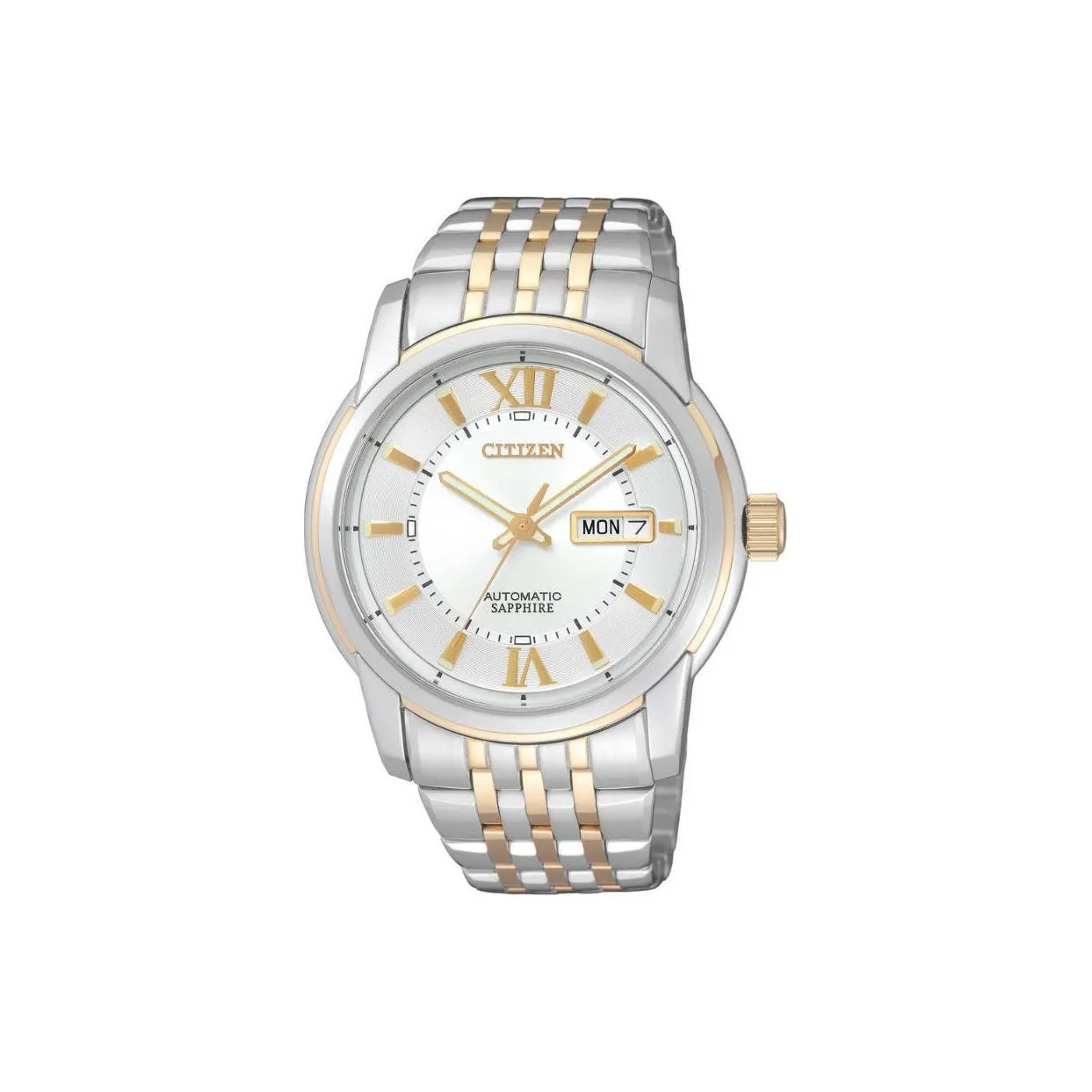 CITIZEN Mechanical Movement Stainless Steel Strap Watch 40mm Unisex White Dial