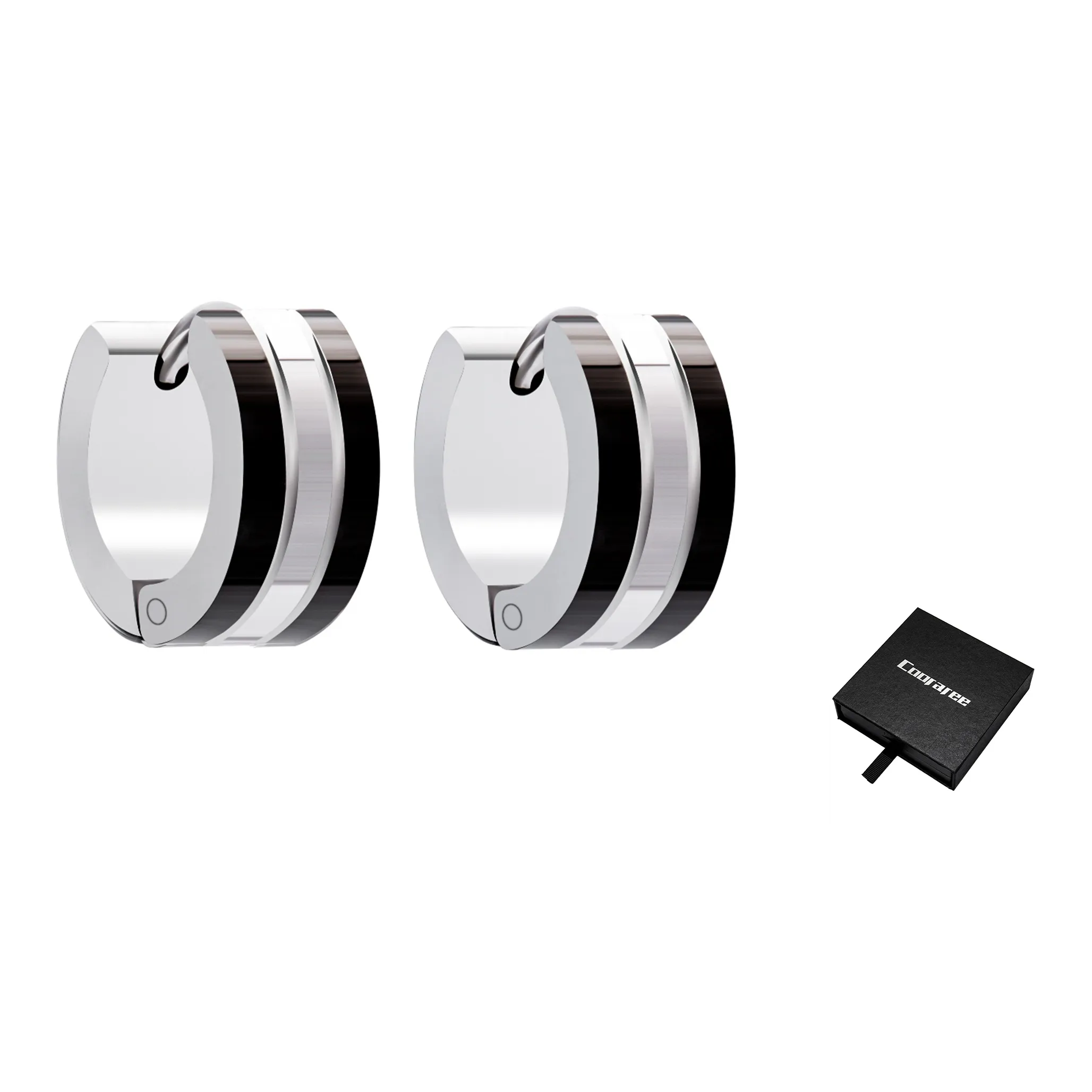 Cooraree Серьги из титановой стали унисекс