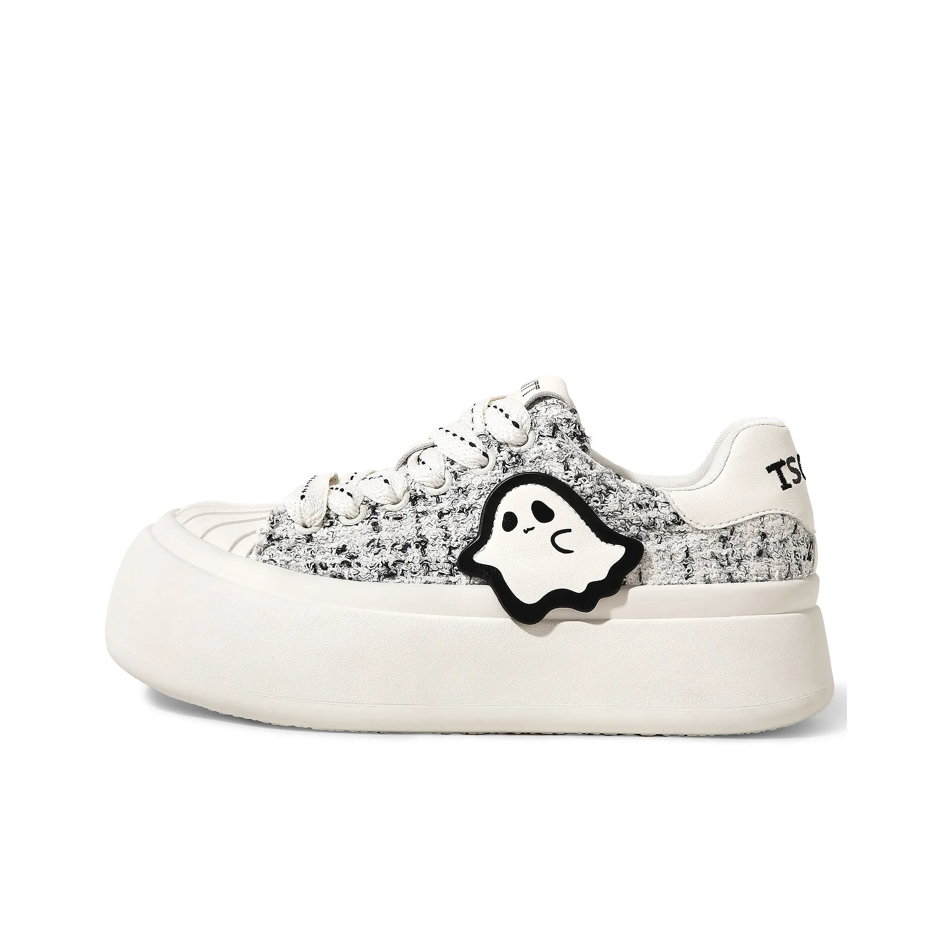 TTKJ Осенний Модный Милый Призрак Узор Big Head Обувь Увеличение Высоты Легкий Низкий Топ Скейтборд Кроссовки Женские Oreo