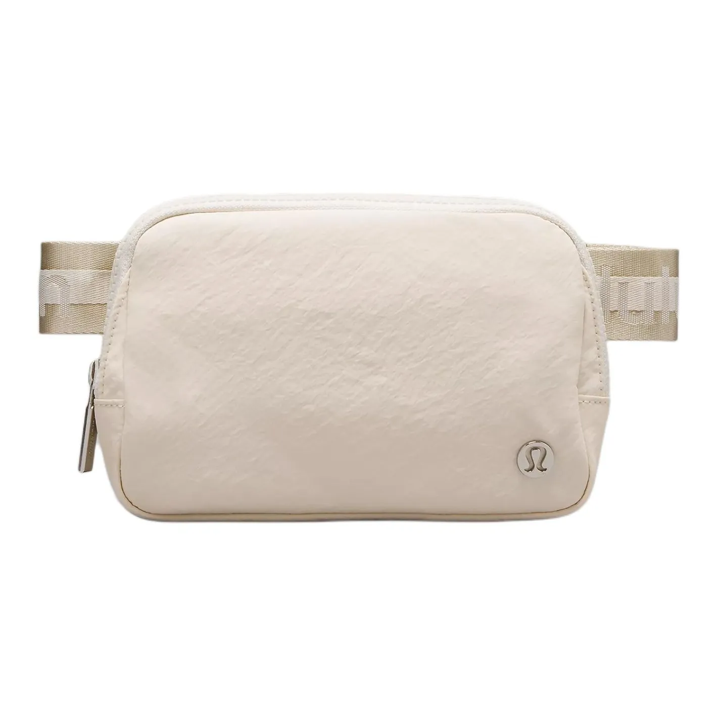 Lululemon leather Nylon Fanny Pack Regular Unisex White Opal With Linen & White
