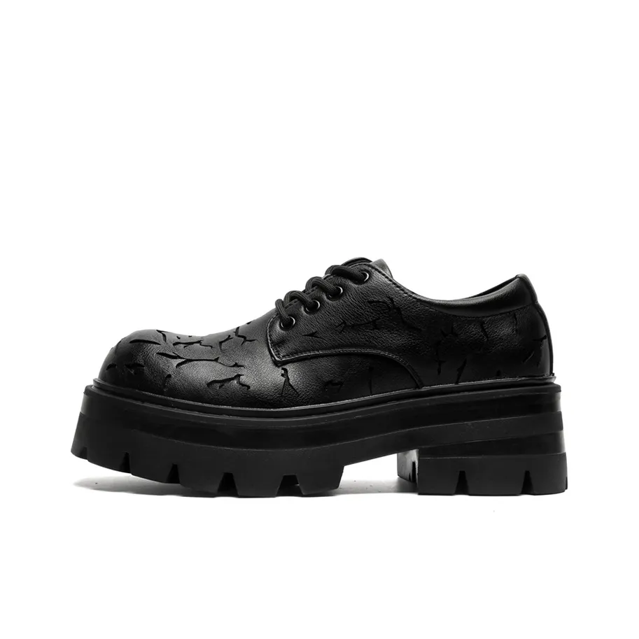 Lady's House Dress Shoes Men's Low Top Black