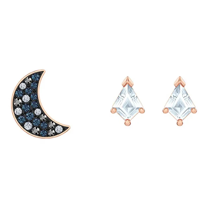 Swarovski Faux Crystal Stone Hoop Earring Set Women's
