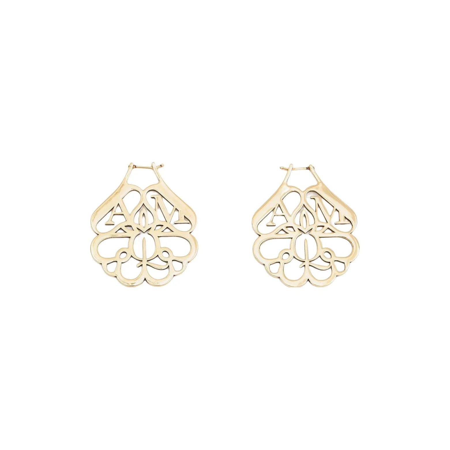 Alexander McQueen Earrings Women's Brown Yellow