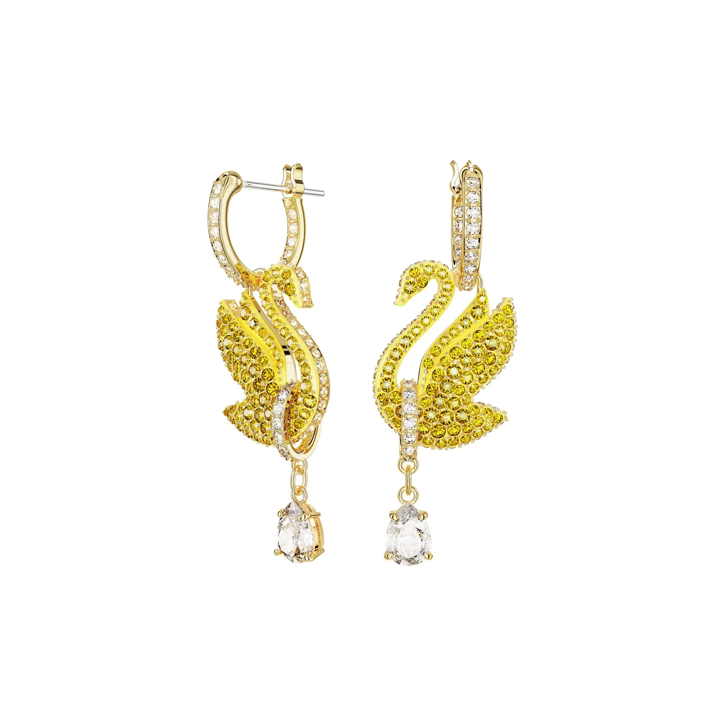Swarovski Swan Earrings Women's