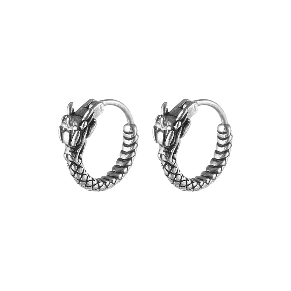 Серьги MAGICPOLE из титанового стального сплава мужские серебряные