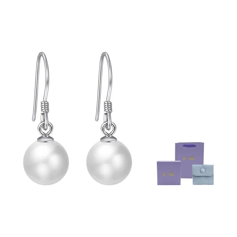 VERENA REINE Серьги из стерлингового серебра 925 пробы с жемчужной оболочкой женские