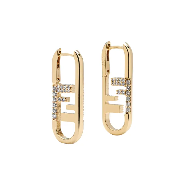 FENDI Earrings Women's Gold