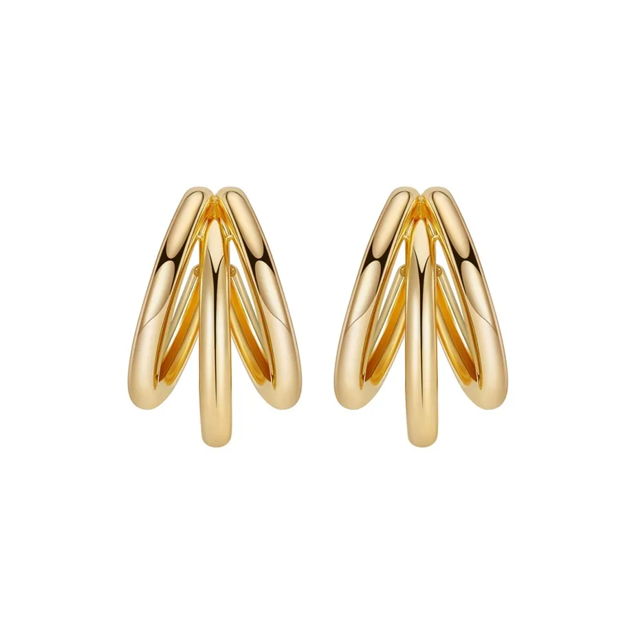 HMZ Сплав Серьги Золотой Женские