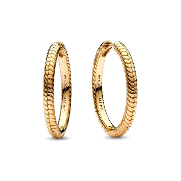 Pandora Metal Earrings Women's Gold