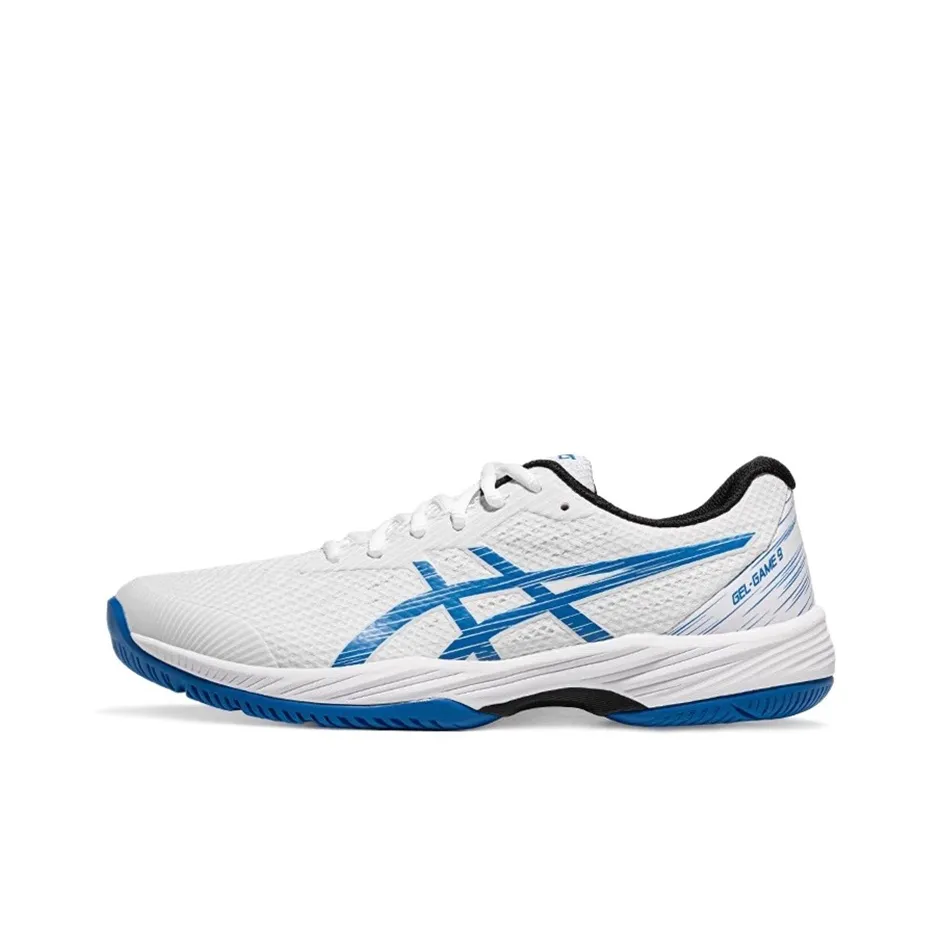 ASICS Гель Game 9 Slip Resistant и Breathable Низкие Кроссовки для Тенниса Мужские Белый Синий