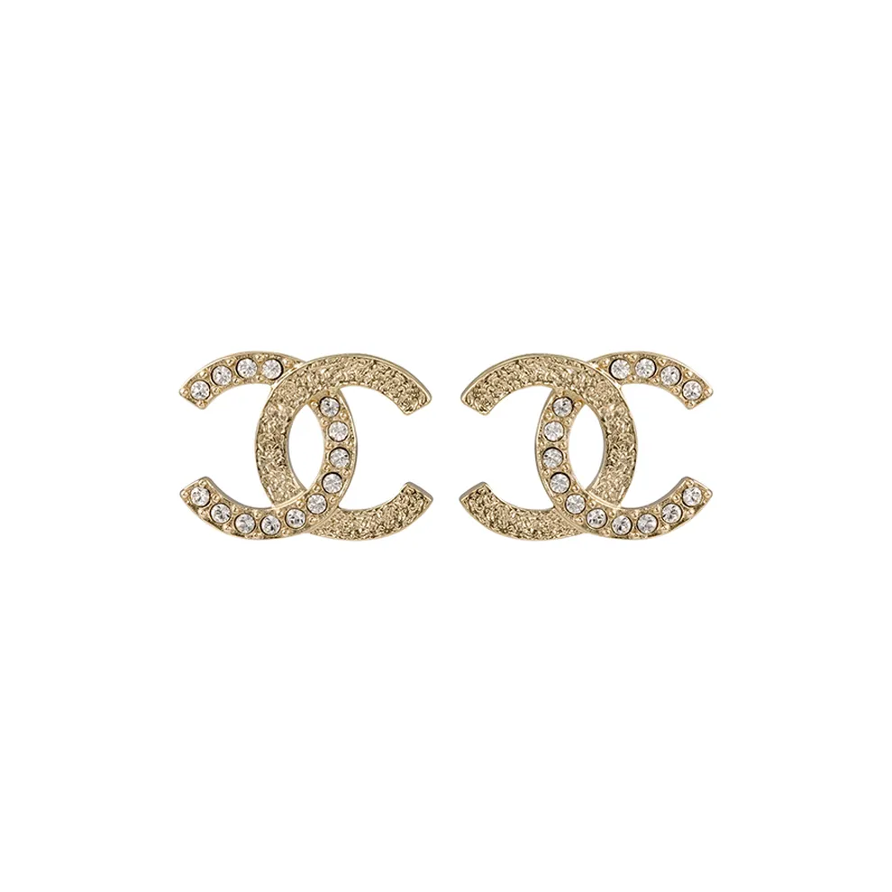 CHANEL Cc Logo Earrings