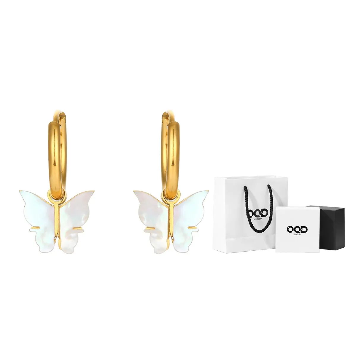 OQD Серьги Золотые Женские