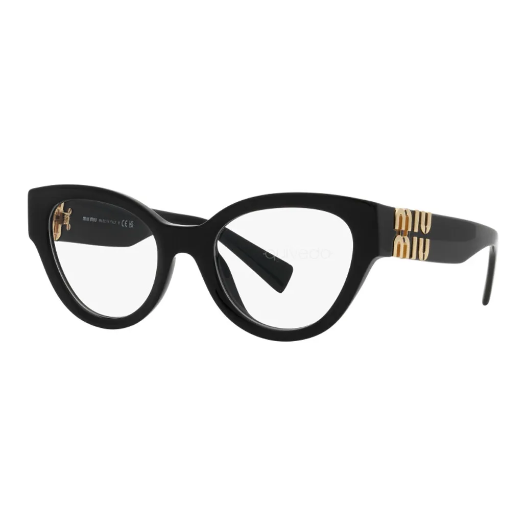 MIU MIU Logo plaque Round frame Glasses