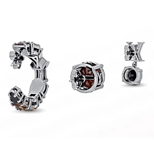 LOUIS VUITTON Серьги Циркон для мужчин