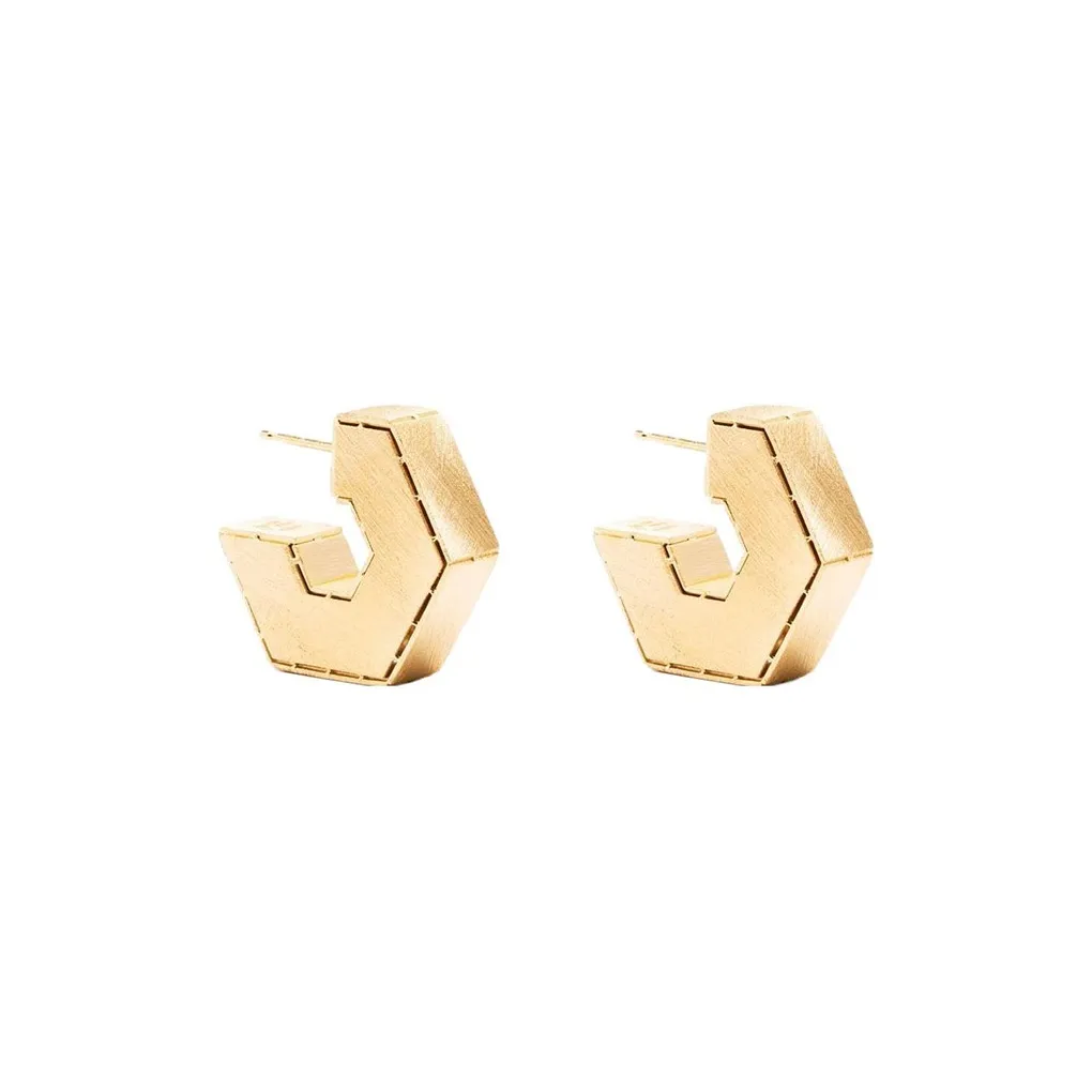 Bottega Veneta 925 Sterling Silver Earrings Unisex