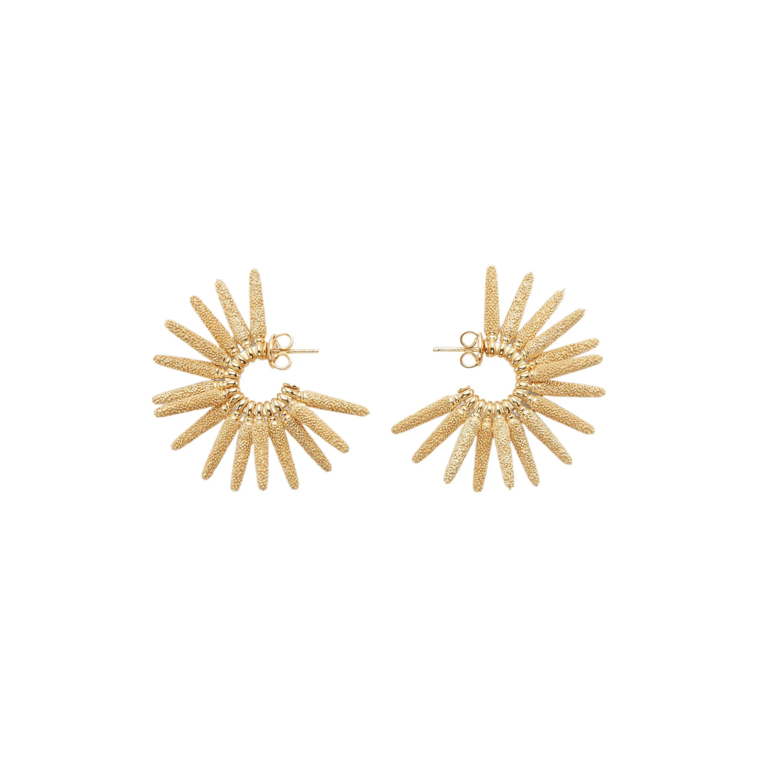 Bottega Veneta 925 Sterling Silver Earrings Women's Gold