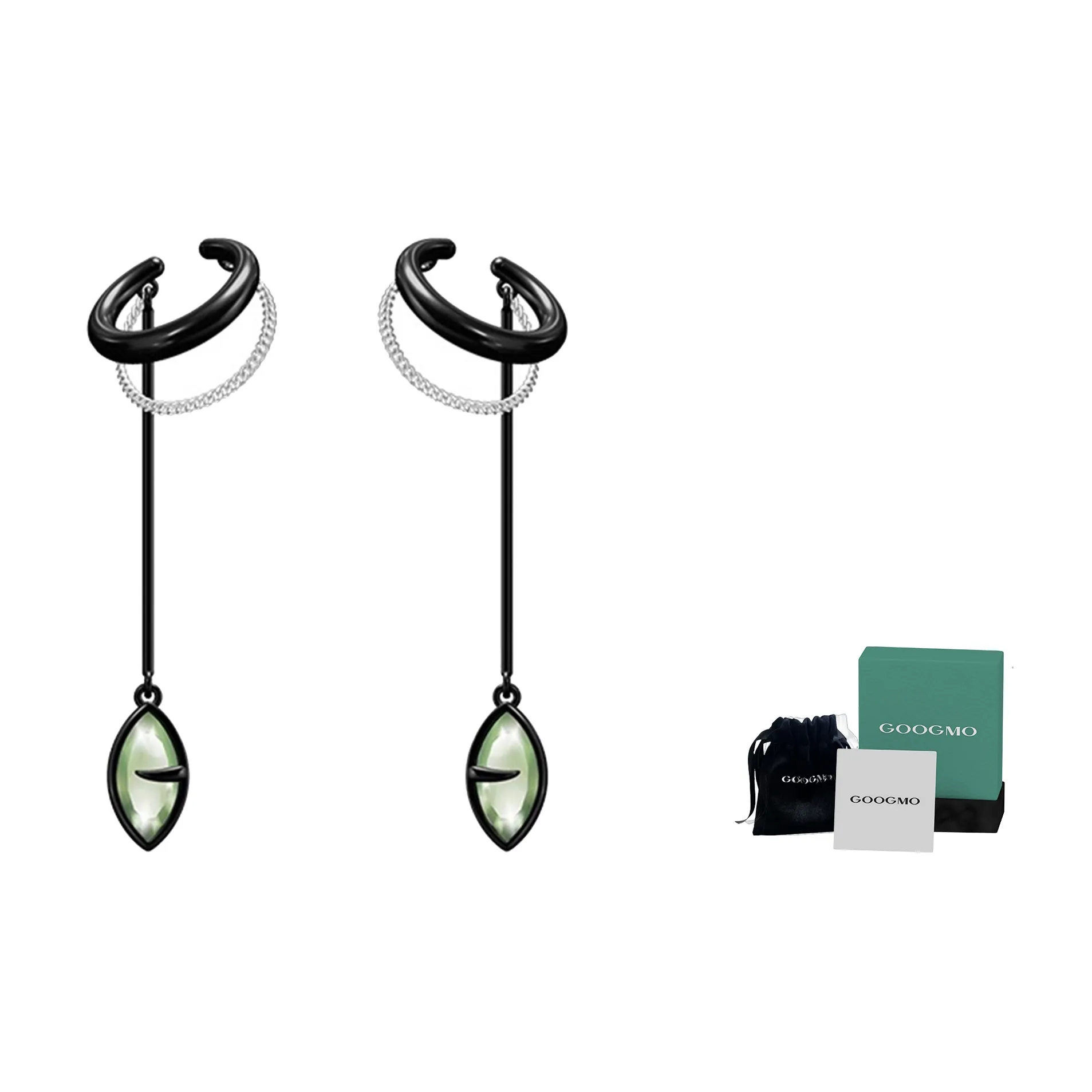 GOOGMO Серьги Зеленые Женские