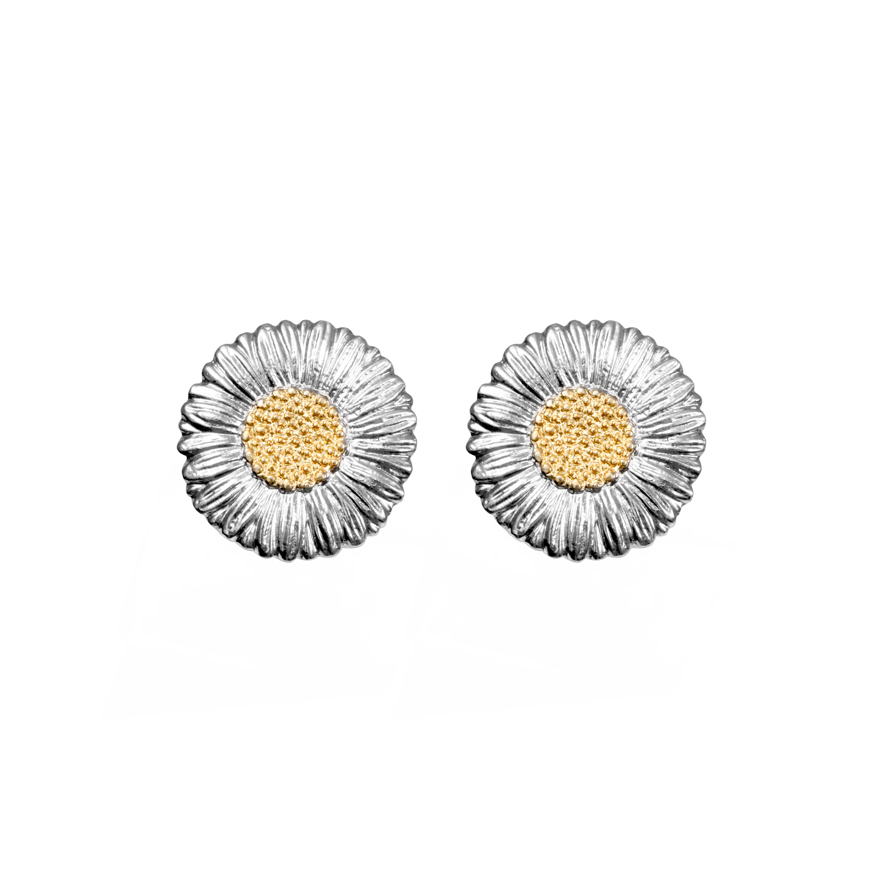 BUCCELLATI BLOSSOMS Series Gold Plated Silver Earrings Women's Silver