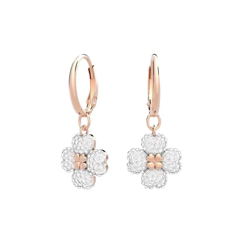 Swarovski Искусственный кристалл Серьги Женские Розовое золото