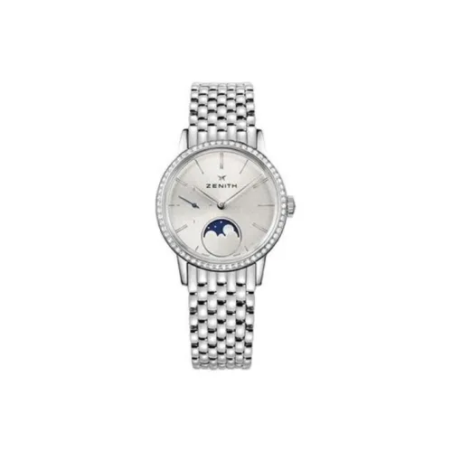 ZENITH Автоматический Механический Movement Мужские Часы 33 мм Серебряные