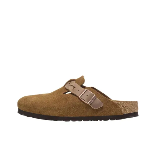 Birkenstock Бостон Домашние тапочки Темно-кофейный Женские