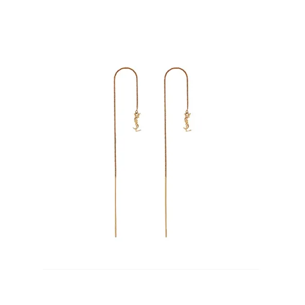 SAINT LAURENT Metal Earrings Women's Gold