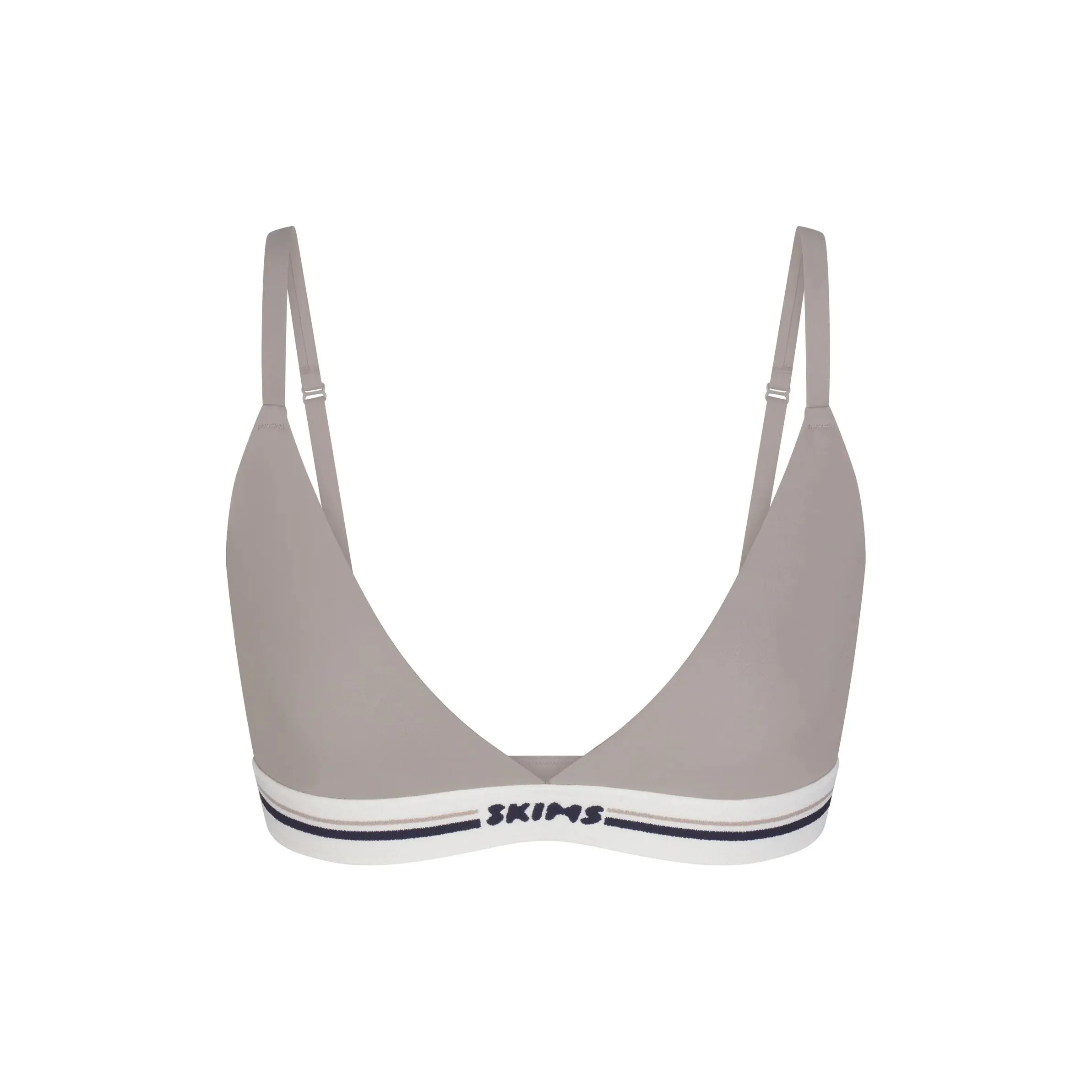 SKIMS FITS EVERYBODY Series LOGO TRIANGLE BRALETTE Bra Women's Smoke/Gray