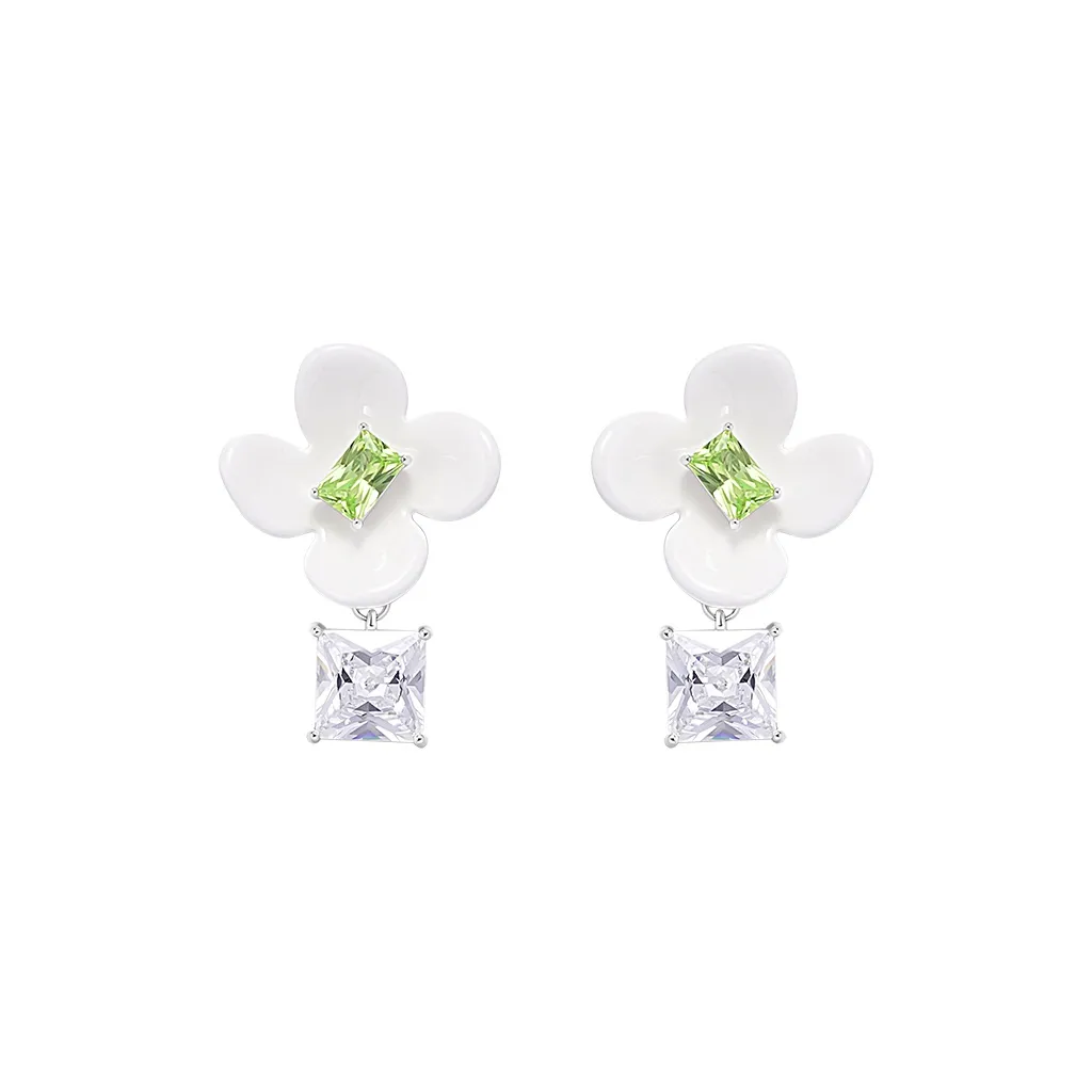 CAROMAY Серьги из меди Women's White