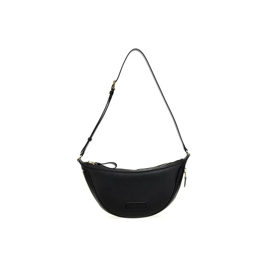 TOM FORD Crescent Logo Patch Shoulder Bag