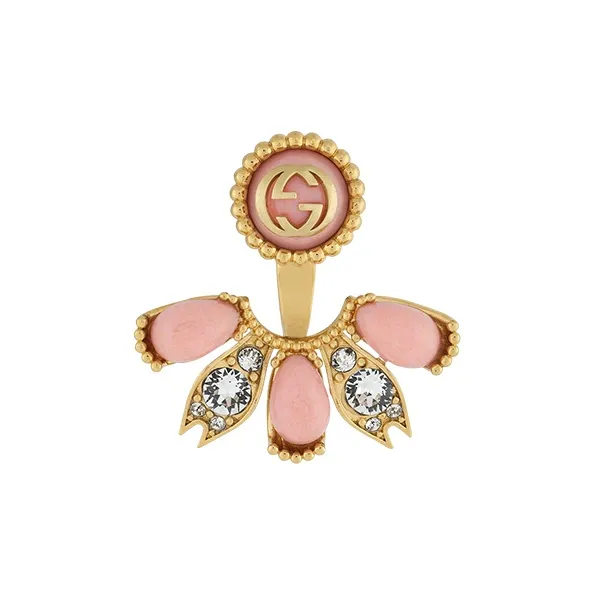 GUCCI Pink Resin Earrings Women's