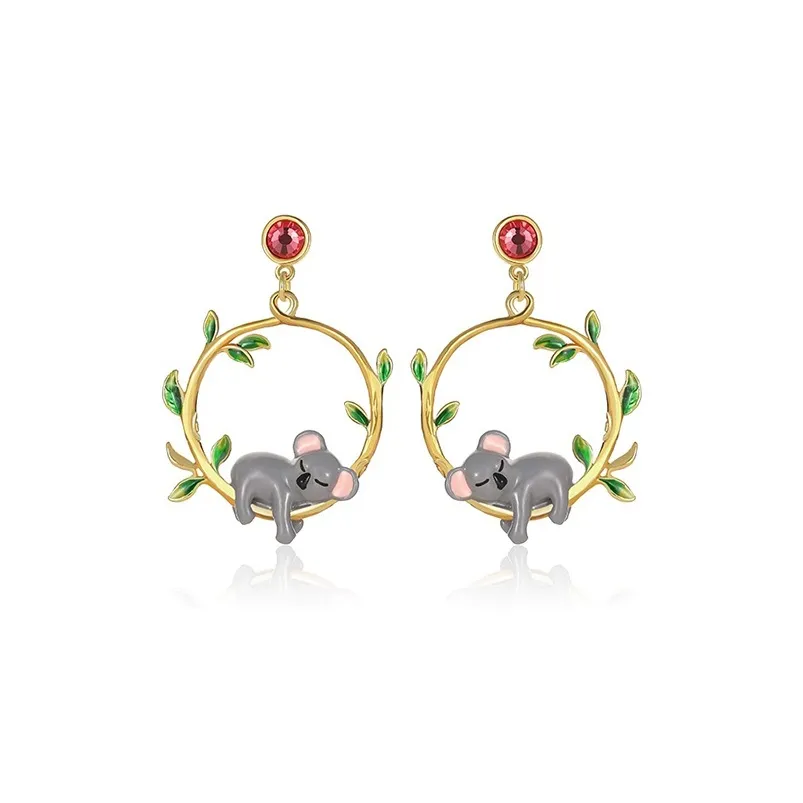 Fariya Серьги-булавки из стерлингового серебра 925 пробы с покрытием из медного 18K золота. Женские