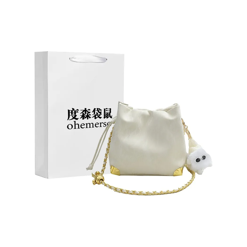 Dusen Kangaroo ПУ (полиуретан) Нишевая Сумка на плечо Средняя Женская Экрю Черный Синий Розовый