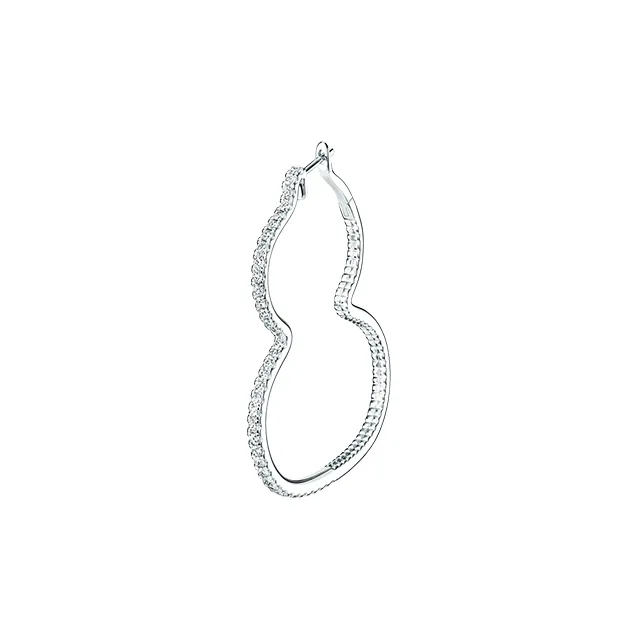 Qeelin Wulu 18K White Gold, Diamond Earrings Women's