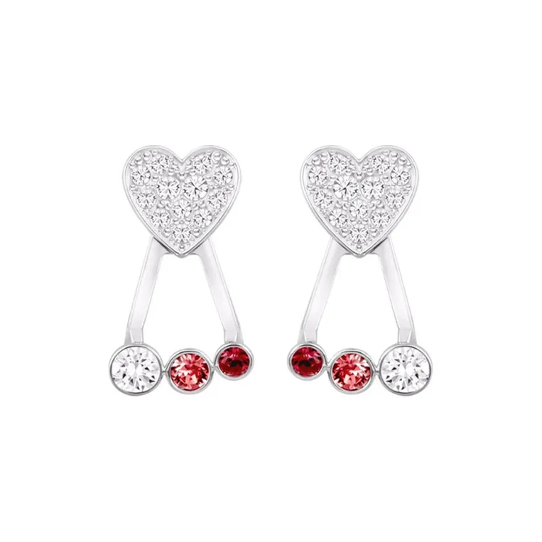 Swarovski Duo Heart Серьги Белый Женские