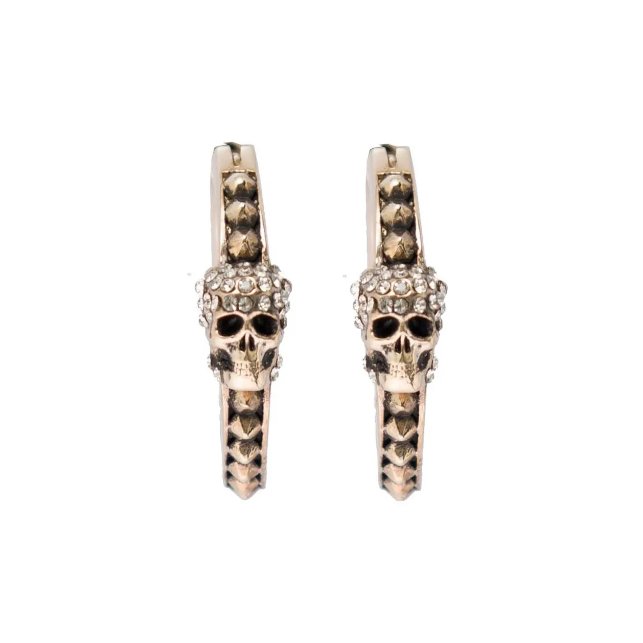 Alexander McQueen Серьги медного цвета, золотые, унисекс