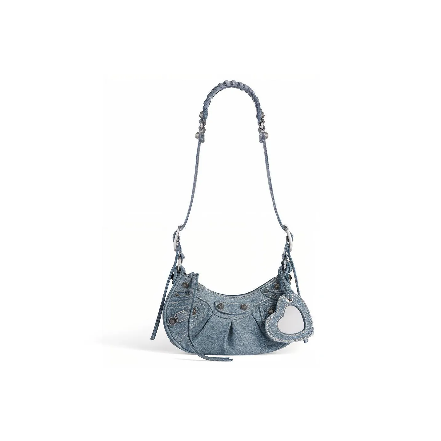 Balenciaga Le Cagole Denim Handbag Shoulder Bag Mini Women's Blue