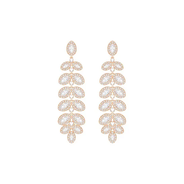 Swarovski Baron Earrings Women's Rose Gold